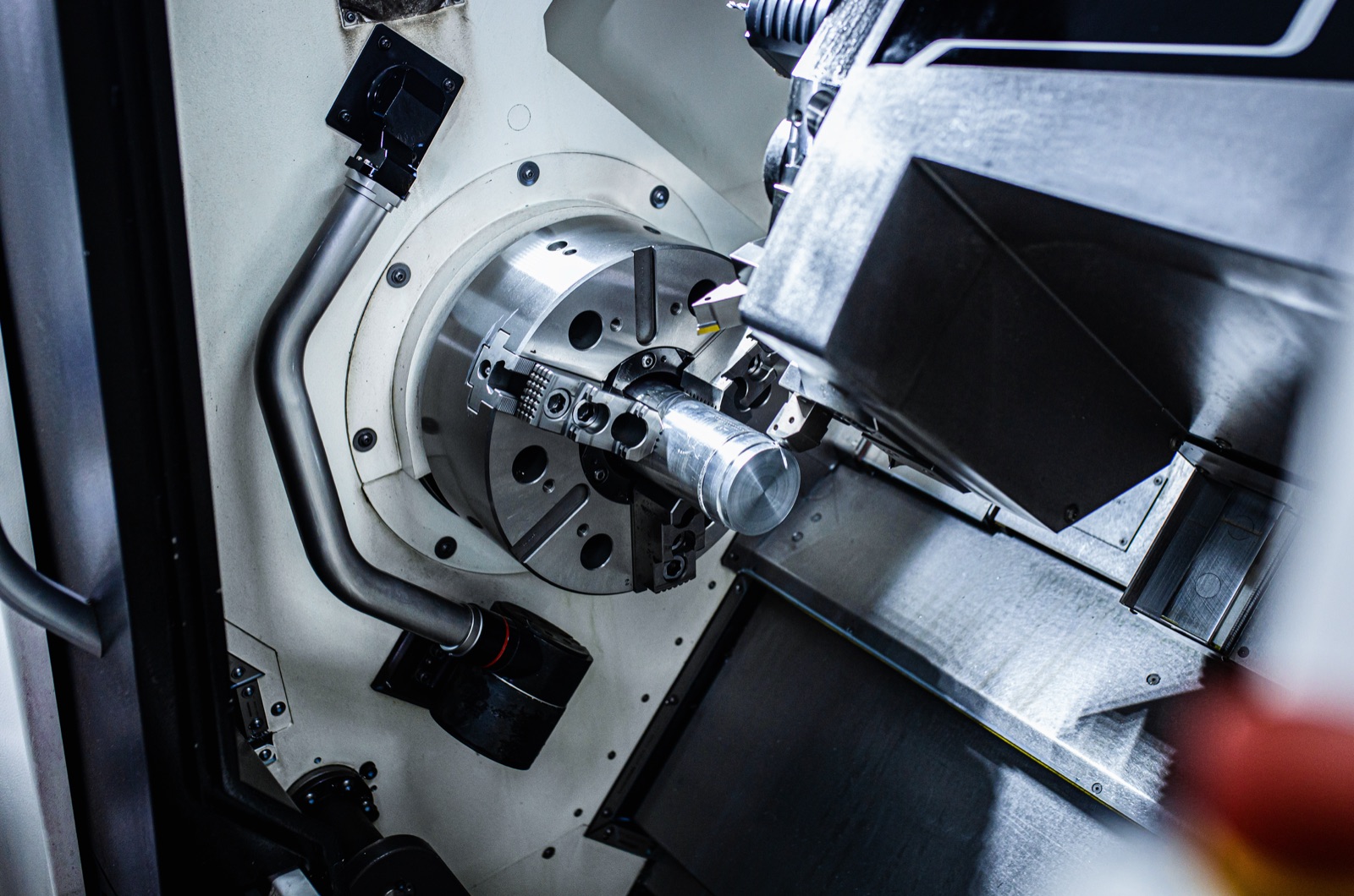 CNC Machine Cutting Metal